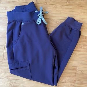 Figs Zamora Jogger Purple Shadow Small Petite scrub pants